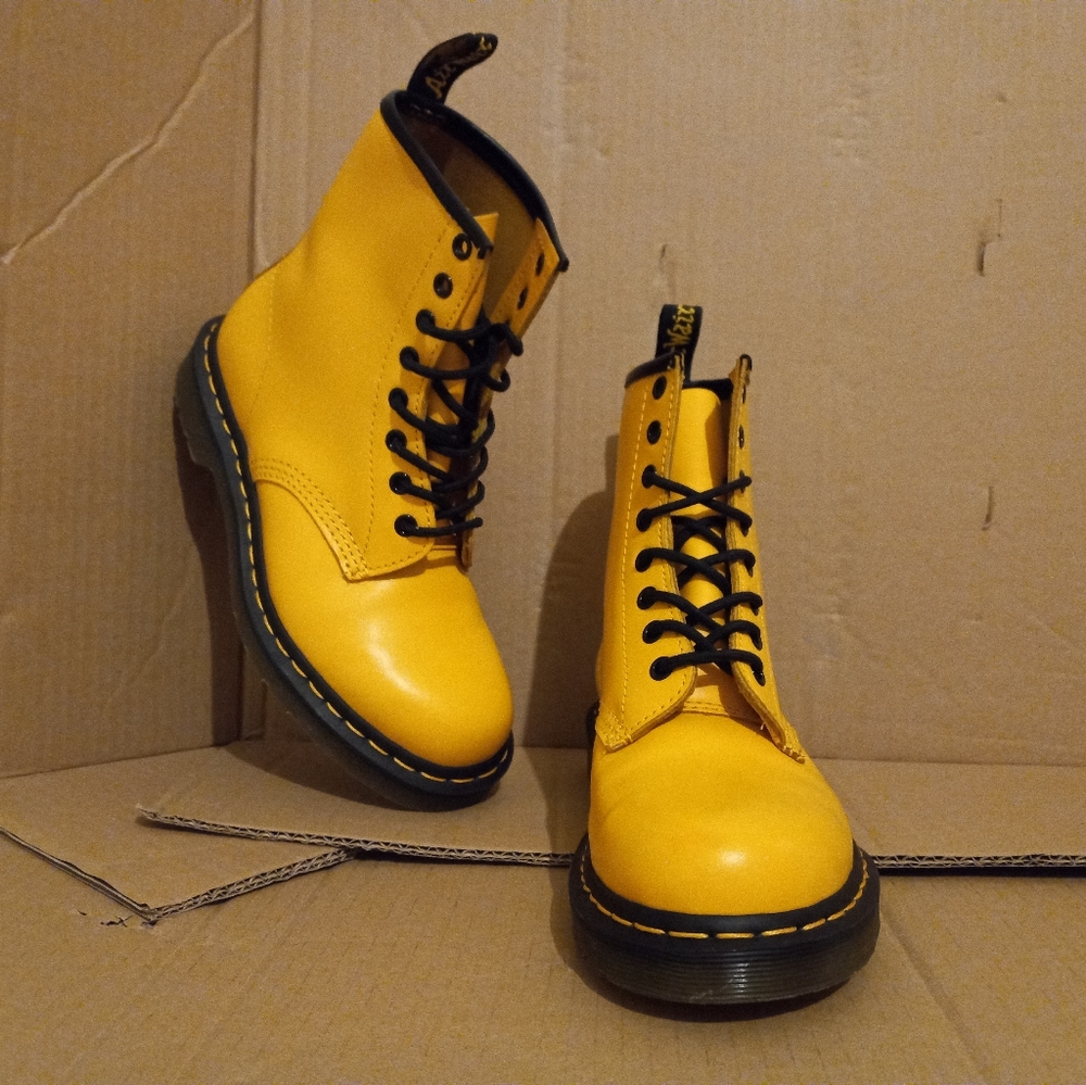 Yellow Dr.  Doc Martens 1460 Boot Women’s 7